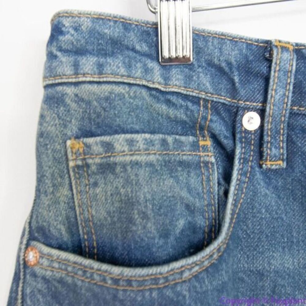 NEW Free People paint splatter raw hem cropped‎ Maggie straight jeans, 31 - Picture 12 of 16